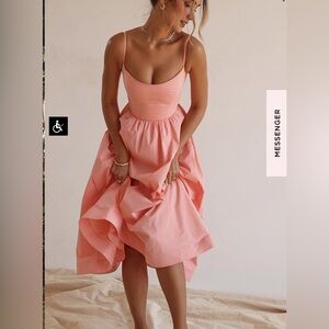 House of CB LOLITA APRICOT CORSET SUNDRESS